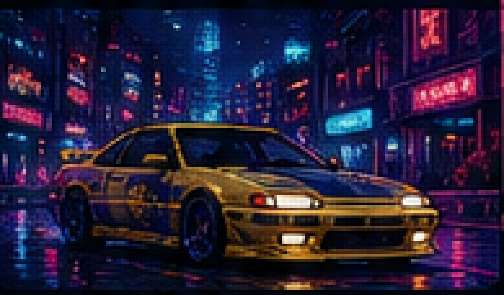 FD3S SpiritModel synthwave concept art